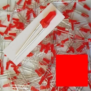 LED Tower Quadratisch Viereckig 2x2x8mm Rot diffus Stückzahl wählbar E5/3 - Bild 1 von 1