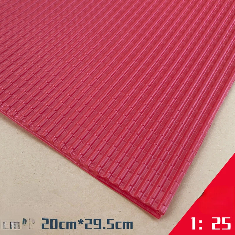 Roof Tiling HO/OO Scale Miniatures Corrugated Board DIY House Decoration Model - Image 1 of 4