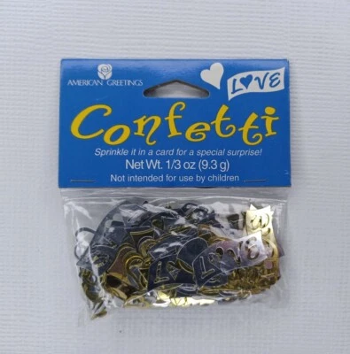 American Greetings Confeti Love Hearts Plata y Oro Día de San Valentín Mesa Deco Foto 1 de 3