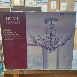 Home Decorators Collection Hetcherson 20 in. 4-Light Chrome Semi Flush Mount - Picture 1 of 1