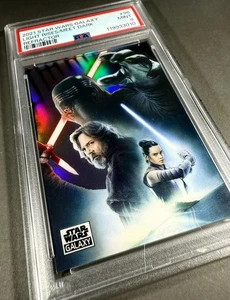 (PSA 9) 2021 Star Wars Galaxy #96, “Light Rises To Meet Dark” Refractor - Picture 1 of 3