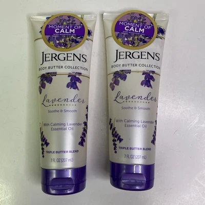 (2) JERGENS Body Butter Collection LAVANDA calmante y suave 7 fl oz Foto 1 de 2