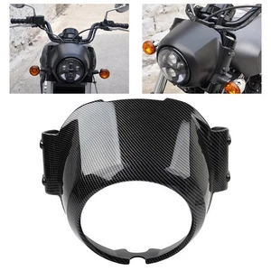 Windshield Headlight Bezel Upper Fairing Carbon Fibre For Indian Scout 2015-2023 - Bild 1 von 14