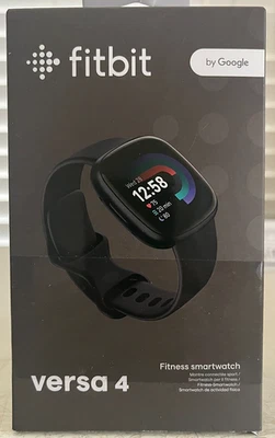 Fitbit Versa 4 Fitness Smartwatch - Black Brand New - Image 1 of 4