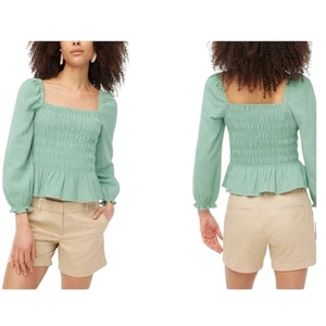 J. Top para mujer Crew verde ajustado - Imagen 1 de 4