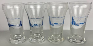 4er Set Hamm's Bier Schein Gläser - aus dem Land der himmelblauen Wasser - Vintage - Bild 1 von 6