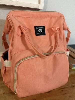 Mochila de viaje multifunción bolsa de pañales grande rosa - vendedor de EE. UU. envío rápido Foto 1 de 3