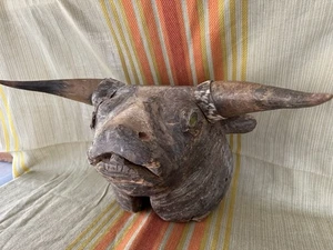 Early 1900’s Bidjogo Ox, Bull Mask From Guinea Bissau, Ceremonial Mask - Picture 1 of 13