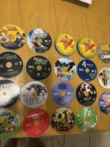 Wii Video Game Lot (19) Disc Only Untested As Is - Picture 1 of 7