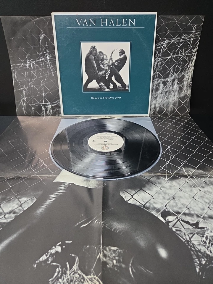 Van Halen Women And Children First Lp Vinyl 1980 1st Press W/Poster VG++/EX Wax - Image 1 of 4