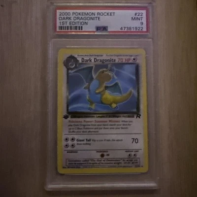 2000 Pokémon Team Rocket - Dark Dragonite #22 1st Ed. Rare PSA 9 Free Shipping - Image 1 of 2