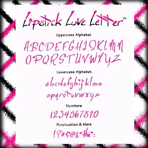 Sizzlits Lipstick Love Letter Alphabet 35 dies #655324 Retail $172.99 RARE!! - Picture 1 of 2