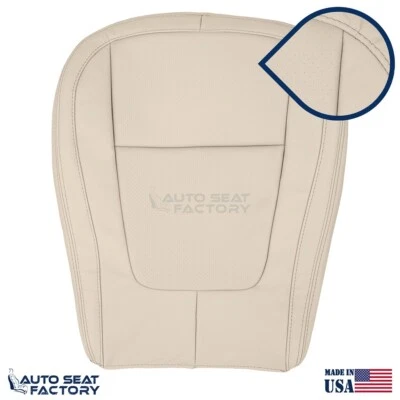 2009 - 2015 Fits Jaguar XF X2 Driver Bottom Tan Leather Seat Cover, Perforated - Image 1 of 4