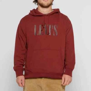 Levi's 184870040 Granate Para Hombre Sudadera con Capucha Pullover Camisa (Talla XS, S) - Imagen 1 de 4