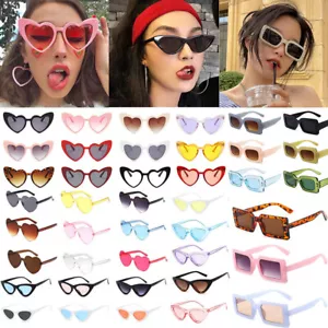 Fashion Love Heart Shape Women Sunglasses Protect Eye Practical Unisex UV400 - Picture 1 of 107