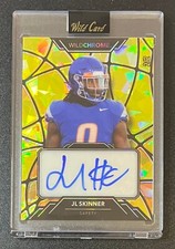 JL SKINNER 2023 Wild Card Wildchrome Wildglass Gold Crystal Rookie Autograph 2/2