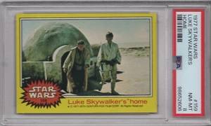 Luke Skywalker's Home 1977 Topps Star Wars PSA 8 NM-MT Graded Card Yellow #159 - Picture 1 of 2