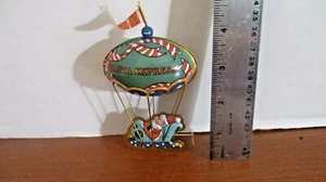 2000 Metal "SANTA EXPRESS" HOT AIR BALLOON w/ SANTA SLEIGH & PROPELLER - Picture 1 of 2