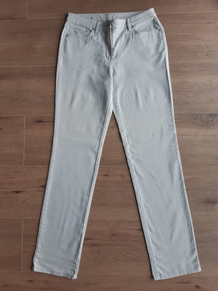 damen hose extra lang WIE NEU Gr. 76 Stretch Jeans Adagio hellgrau - Bild 1 von 3
