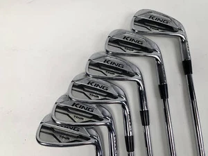 Cobra KING MIM Tour Iron Set 5-PW KBS $-Taper 120 Stiff Steel RH Midsize Grips - Picture 1 of 10