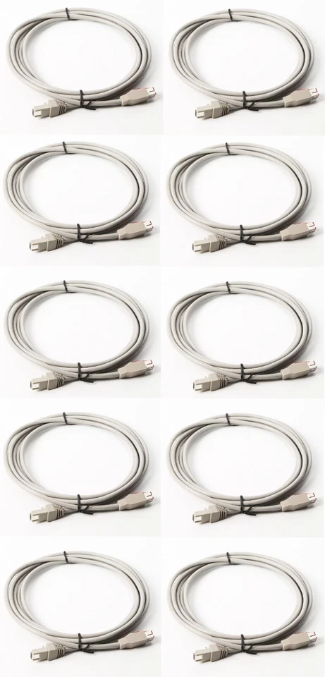 Box of 10 Cables; 24V Powered USB to 2x4, 4m, Pebble Gray (New) - Image 1 of 4