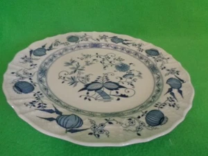 Piatto rotondo / piatto segnaposto 30 cm motivo cipolla di Schirnding Bavaria - Foto 1 di 2