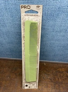 Vintage 1975 Unbreakable Vistron Pro Comb #1170 Green - Made in USA - Sealed NOS - Picture 1 of 7