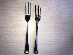 CHRISTOFLE ACIER " PYRAMIS " STAINLESS STEEL SERVING FORKS MINT! 2 AVAILABLE - Picture 1 of 1