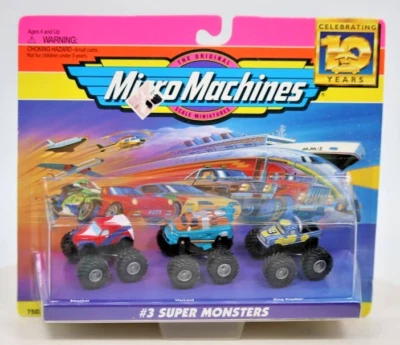 Micro Machines 10th Anniversary #3 Super Monsters Vehicles 1997 New In Box - Image 1 of 4