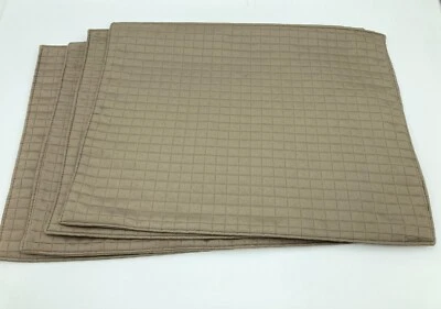 Manteles individuales Patricia Spratt marrón con patrón de ventana para el hogar Foto 1 de 3