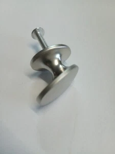HSI Möbelknopf  Metall vernickelt matt  18 x 28mm  - Bild 1 von 1