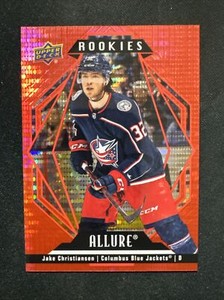 22-23 UD Allure Hockey Rookie Red Rainbow 106 Jake Christiansen