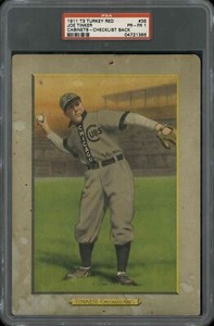 1911 T3 Turkey Red #35 Joe Tinker - PSA 1