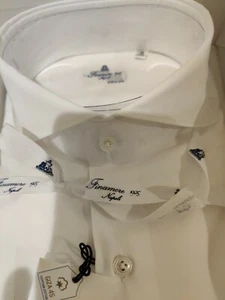 Megarare Finamore Giza 45 Egyptian cotton shirt 16-41 - Picture 1 of 9