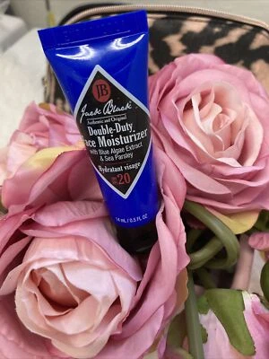JACK BLACK Crema hidratante facial de doble función, FPS 20 protector solar, 0,5 oz., 14 ml, NUEVO Foto 1 de 4