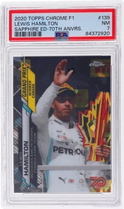 2020 Topps Chrome Sapphire Formula 1 Lewis Hamilton /70 PSA 7 - Picture 1 of 2