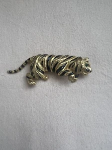 Vintage Kramer Enamel Tiger Pin 3.5" - Picture 1 of 9