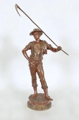 Bronze de Marcel Debut : Le Soir - Photo 1/4