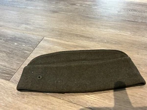 USMC OFFICER GARRISON CAP PISS CUTTER W/ FIRST LIET CHEVRON COVER WOOL - Picture 1 of 3