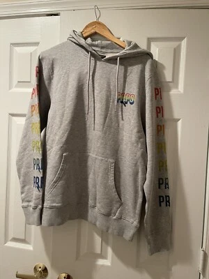 prps Hombre Sudadera con Capucha Talla L Nuevo Gris Foto 1 de 4