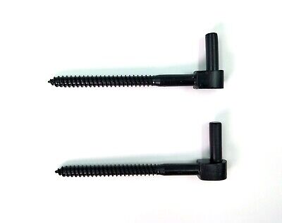 2 Lag Screw Pintles 7  X 1/2  USA Made Blacksmith Hand-Forged For Shutter & Door • 34.99$