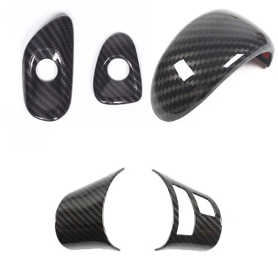 Borde superpuesto de decoración interior ABS de fibra de carbono para Corvette C6 2005-13 Foto 1 de 4