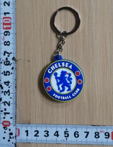 Chelsea FC Enameled Logo rubber Key Chain Premier League Club World Cup - Picture 1 of 4