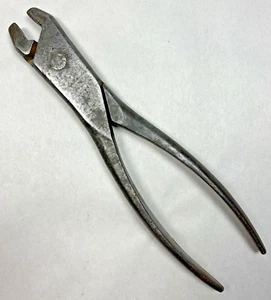 Vintage 1911 Utica Tools No. 1 Battery Pliers 3 Diamonds Logo Made in USA Tool - Picture 1 of 12