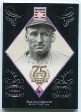 2014 Panini Hall of Fame 75th Anniversary Emerald 27 Walter Johnson Gem 3/10