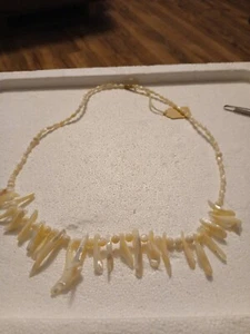 collana denti ossei 20" - Foto 1 di 1