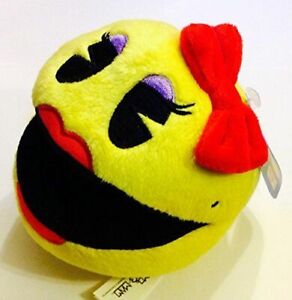 Mrs. Pac-Man 5" Plush. New  Toy. Soft. Video Game Plush. Soft