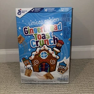 GINGERBREAD Toast Crunch 12 Oz Wheat Cinnamon Cereal LIMITED Edition - Picture 1 of 8