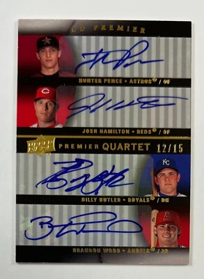 Pence Hamilton Butler Wood Quartet 2008 Upper Deck Premiere automático 12/15 AR48 Foto 1 de 2