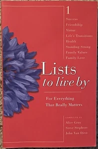 Lists to Live By: The First Collection: For Everything that Really Matters NEW - Picture 1 of 2